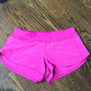 Dark pink Lululemon shorts